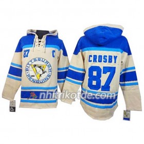Pittsburgh Penguins Sidney Crosby 87 Cream Sawyer Hooded Sweatshirt - Herren